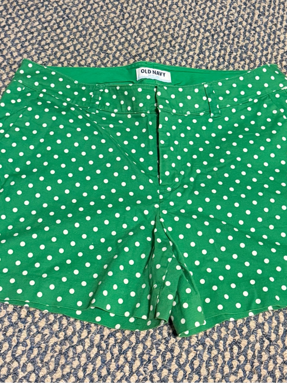 Old Navy Green Polka Dot Women's Bermuda Shorts